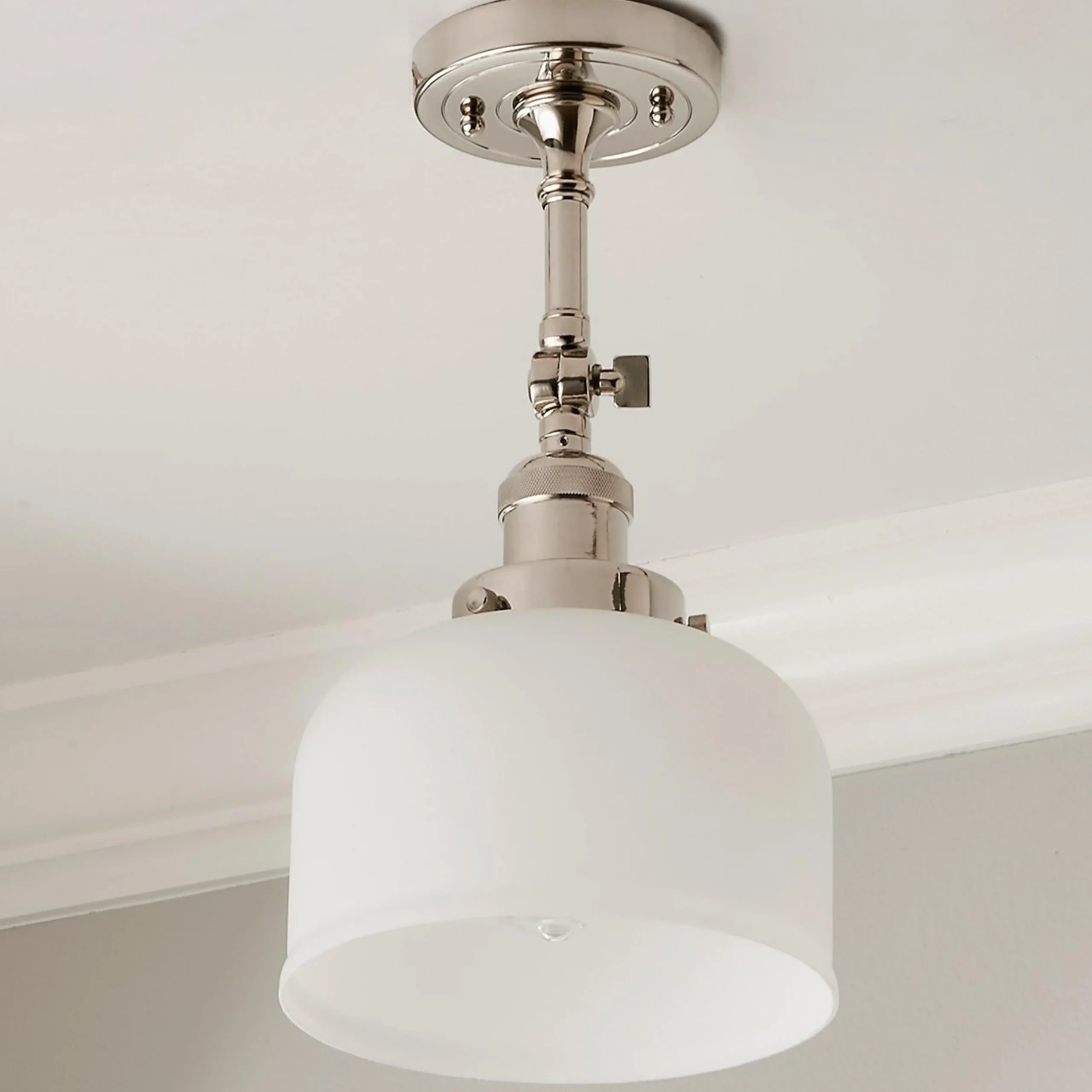 Kelsey Convertible Ceiling Light - Dome Frosted