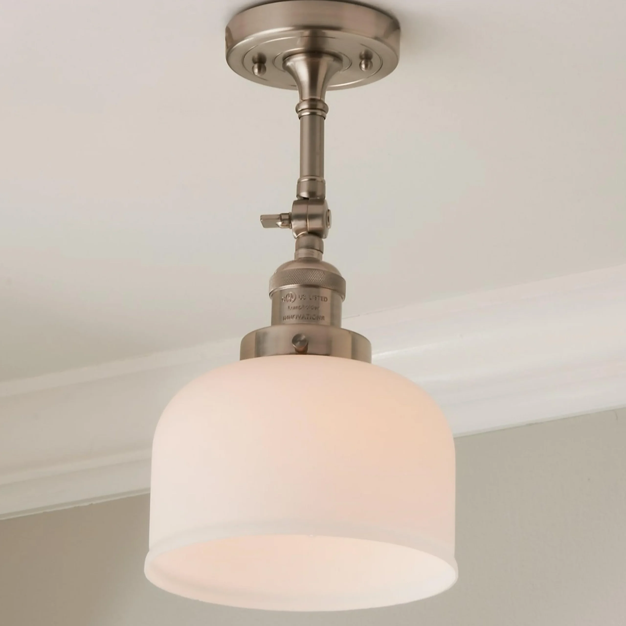 Kelsey Convertible Ceiling Light - Dome Frosted