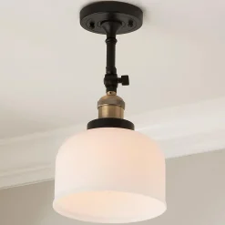 Kelsey Convertible Ceiling Light - Dome Frosted