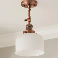 Kelsey Convertible Ceiling Light - Dome Frosted