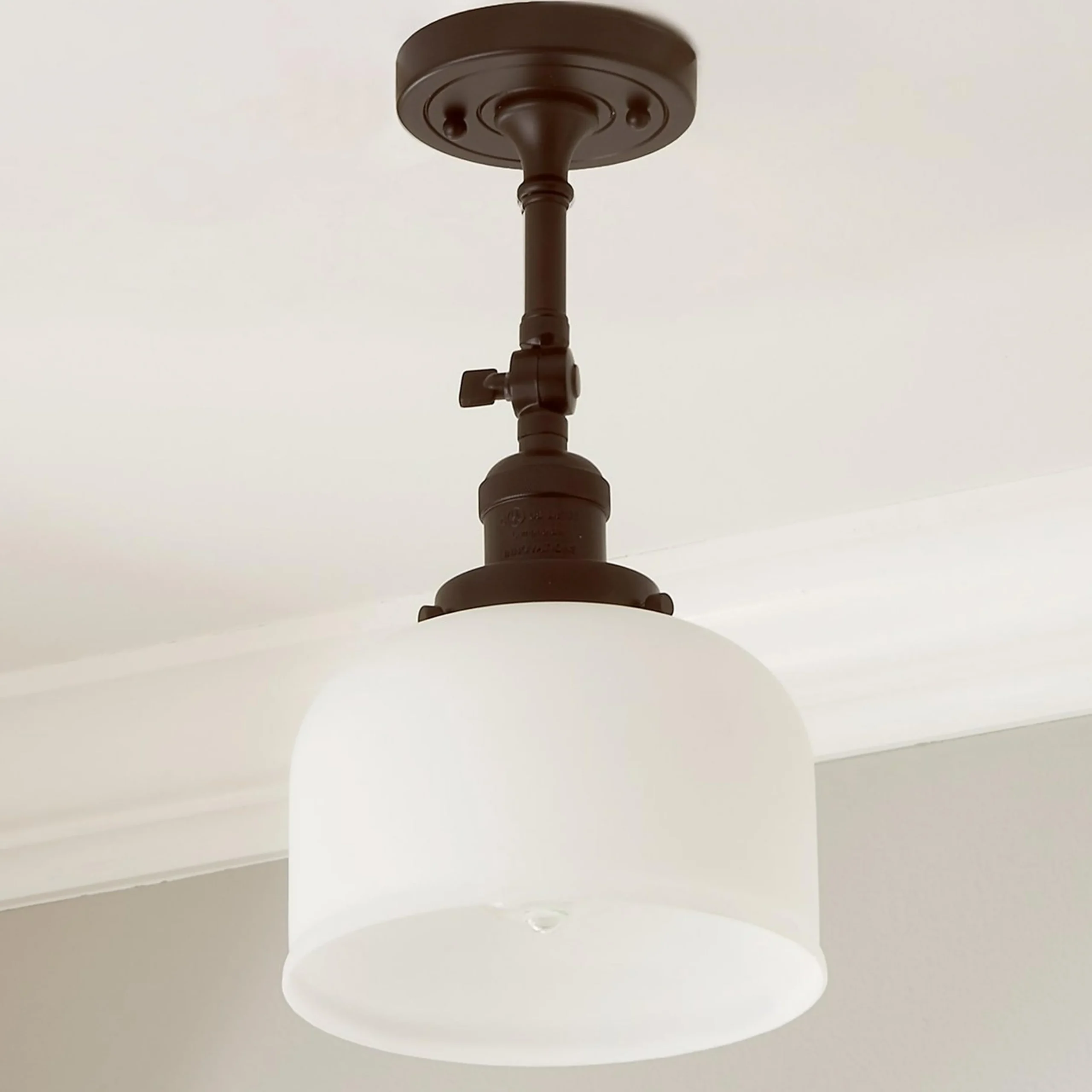 Kelsey Convertible Ceiling Light - Dome Frosted