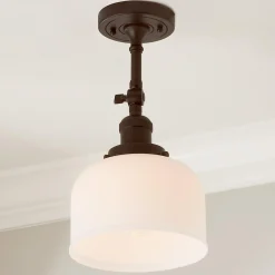 Kelsey Convertible Ceiling Light - Dome Frosted