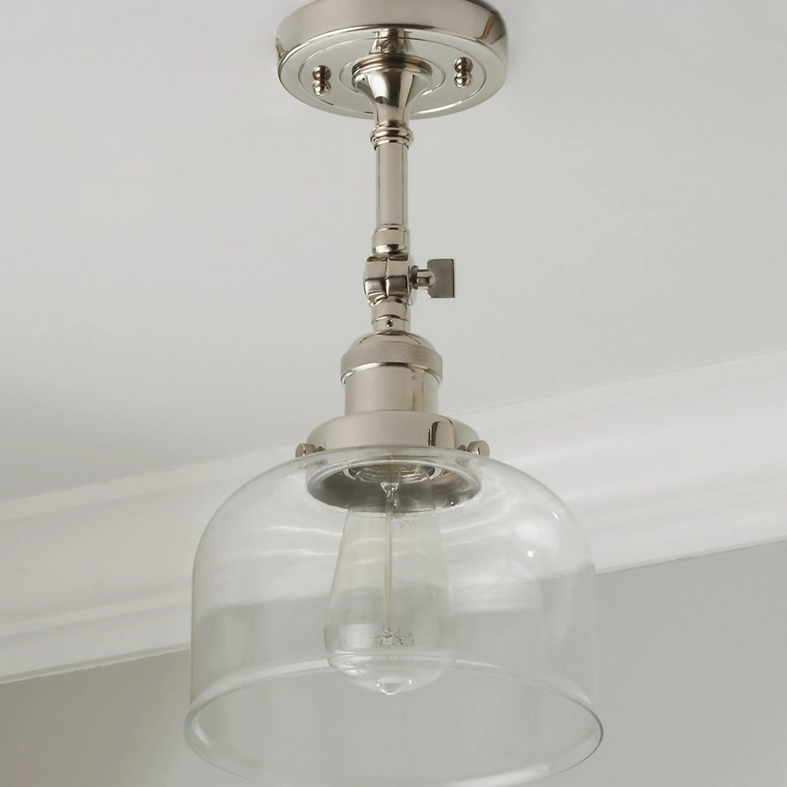 Kelsey Convertible Ceiling Light - Dome Clear