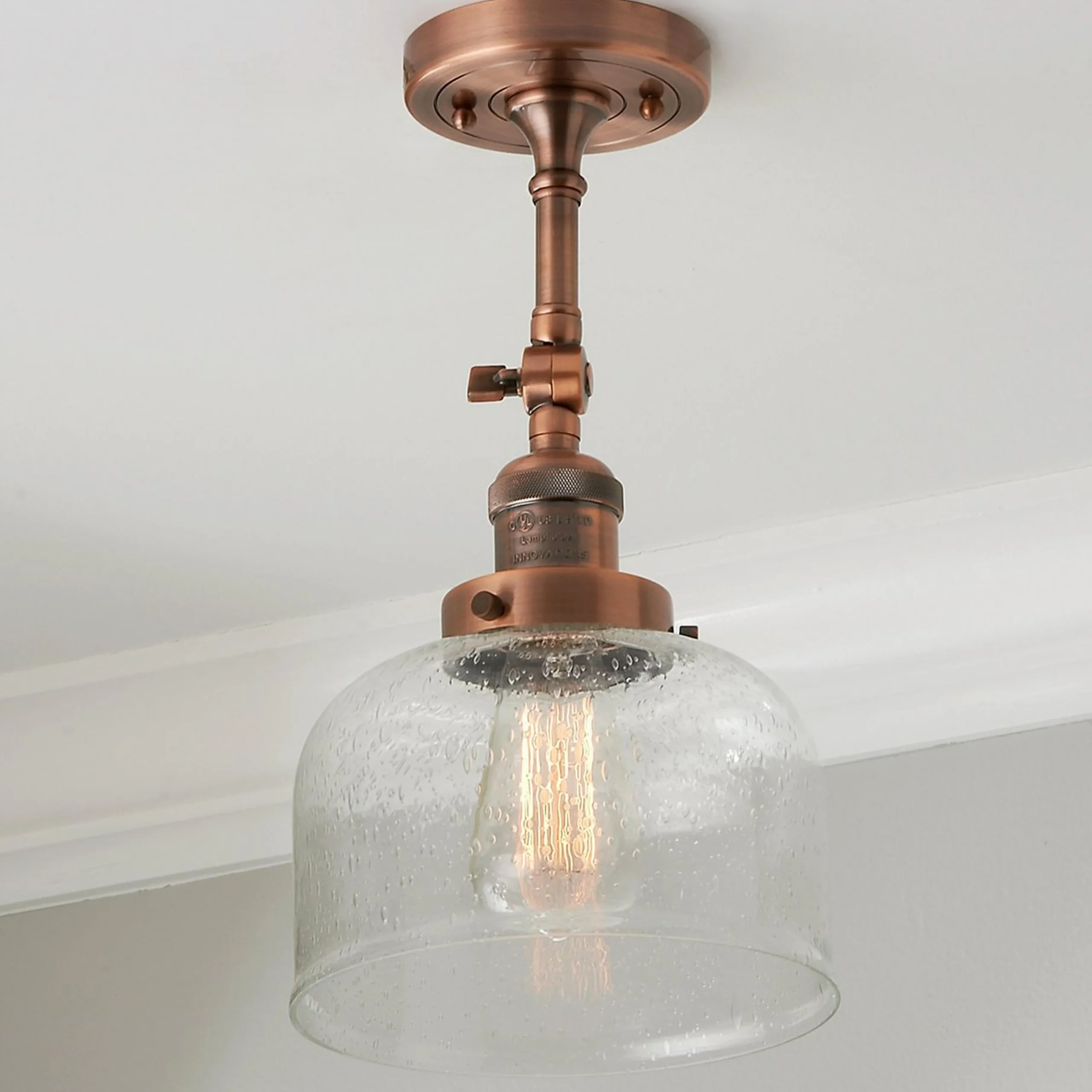 Kelsey Convertible Ceiling Light - Dome Seeded