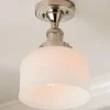 Kelsey Semi-Flush Ceiling Light - Dome Frosted