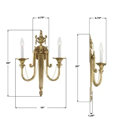 Lancret Sconce - 2 Light