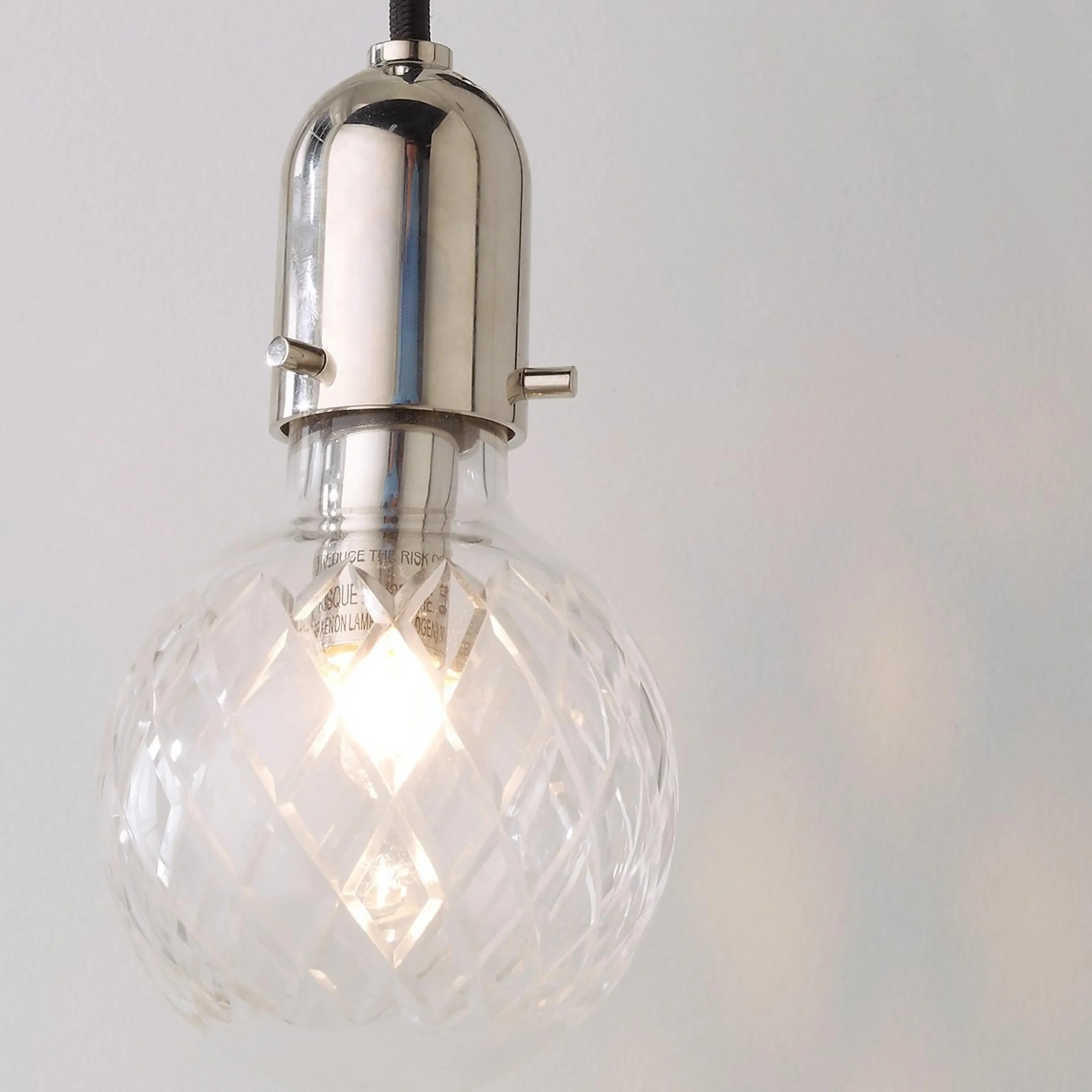 Lattice Cut Glass Sconce