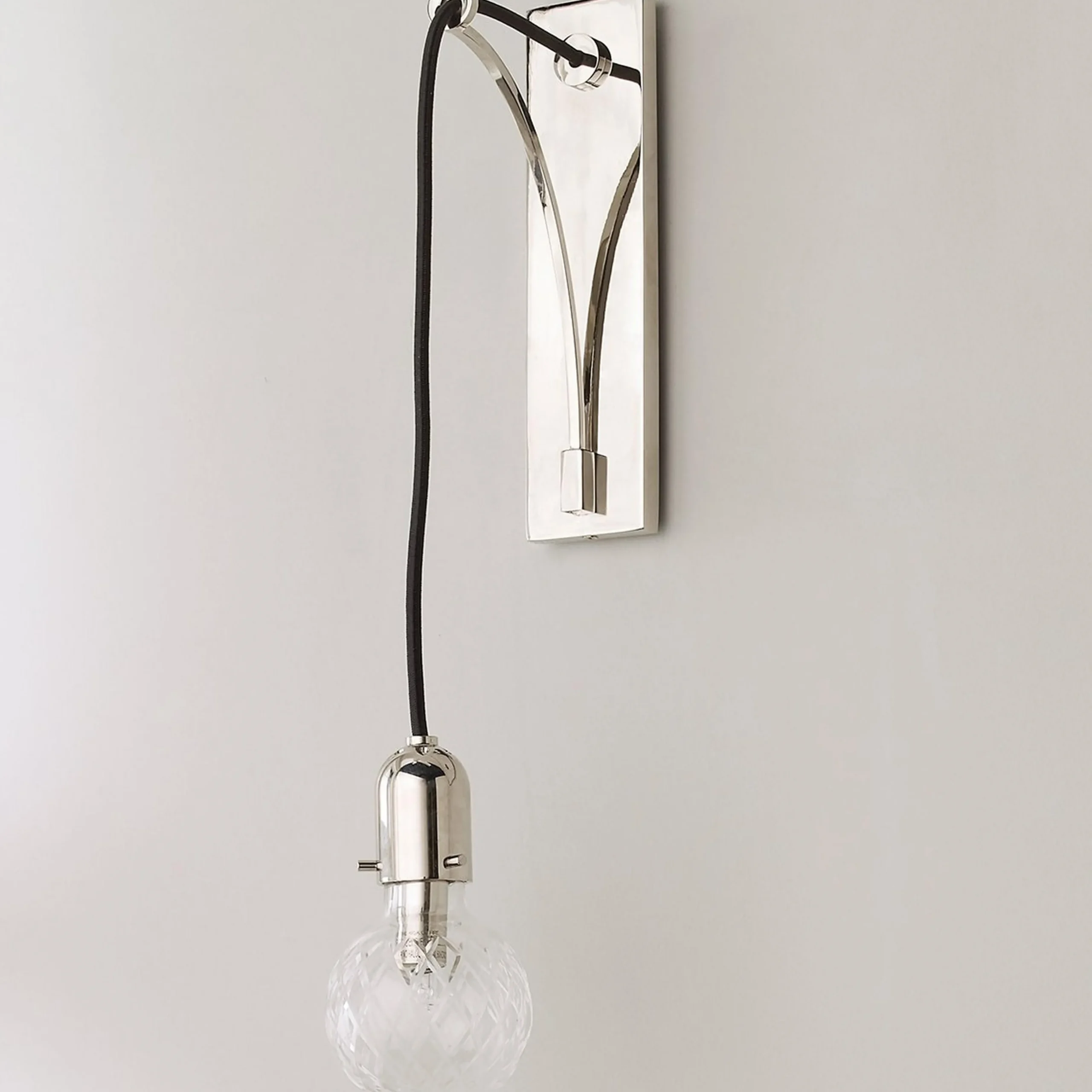 Lattice Cut Glass Sconce