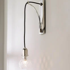 Lattice Cut Glass Sconce