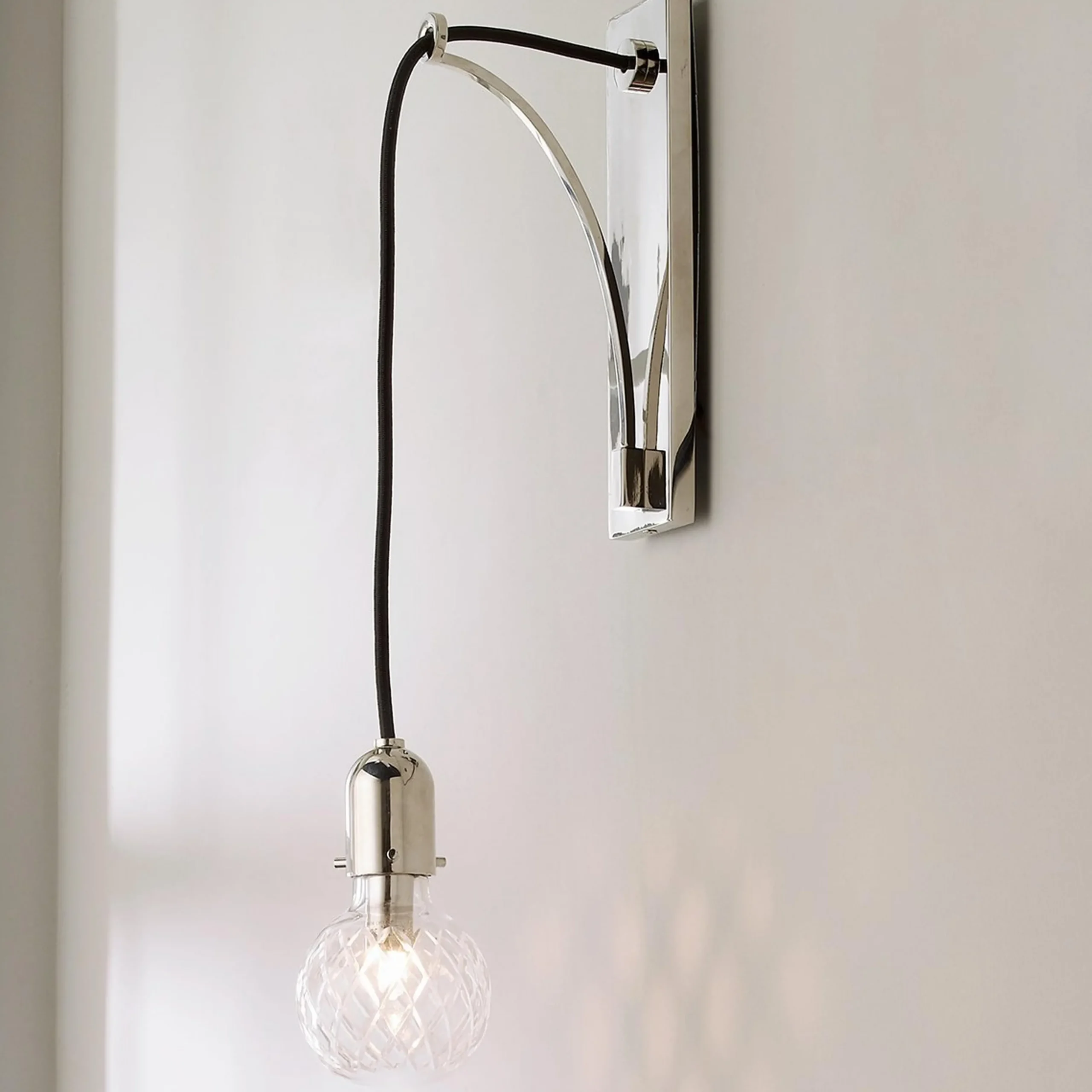 Lattice Cut Glass Sconce
