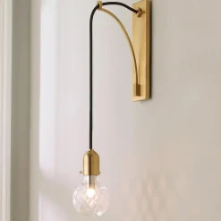 Lattice Cut Glass Sconce