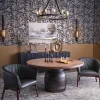 Leather Strap Mixed Metals Chandelier - 12-Light
