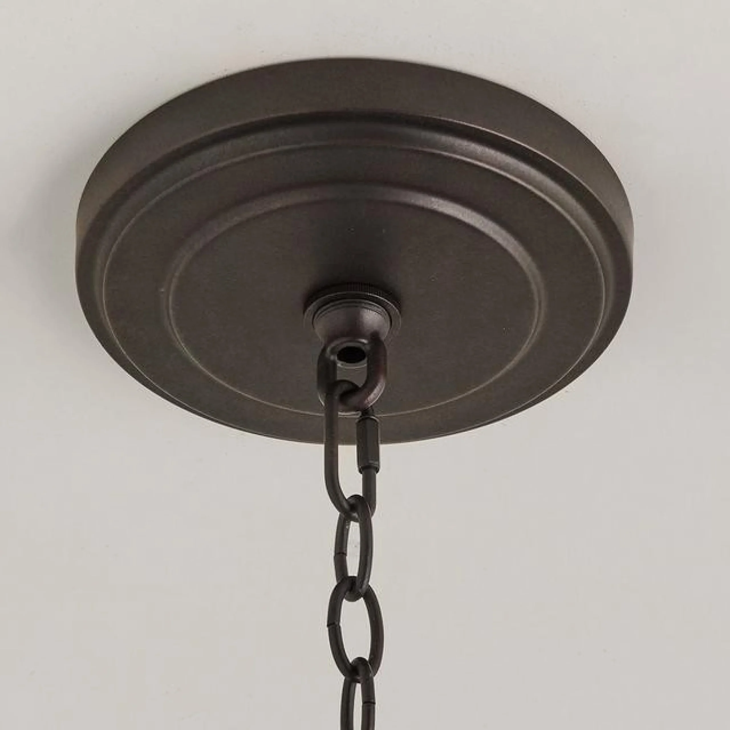 Leather Strap Mixed Metals Chandelier - 12-Light