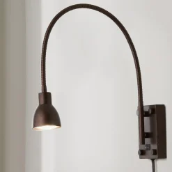 LED Gooseneck Reading Swing Arm Sconce