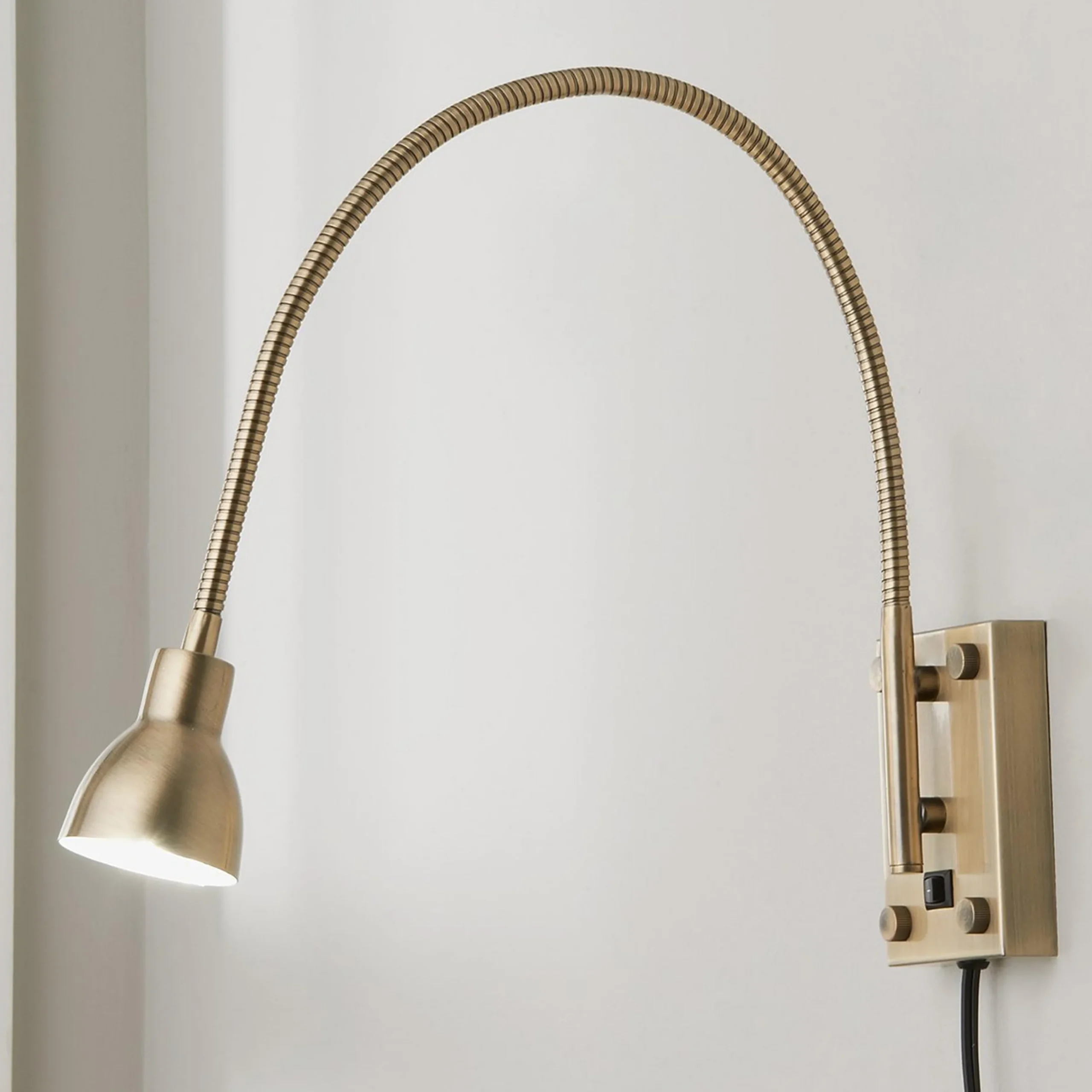 LED Gooseneck Reading Swing Arm Sconce