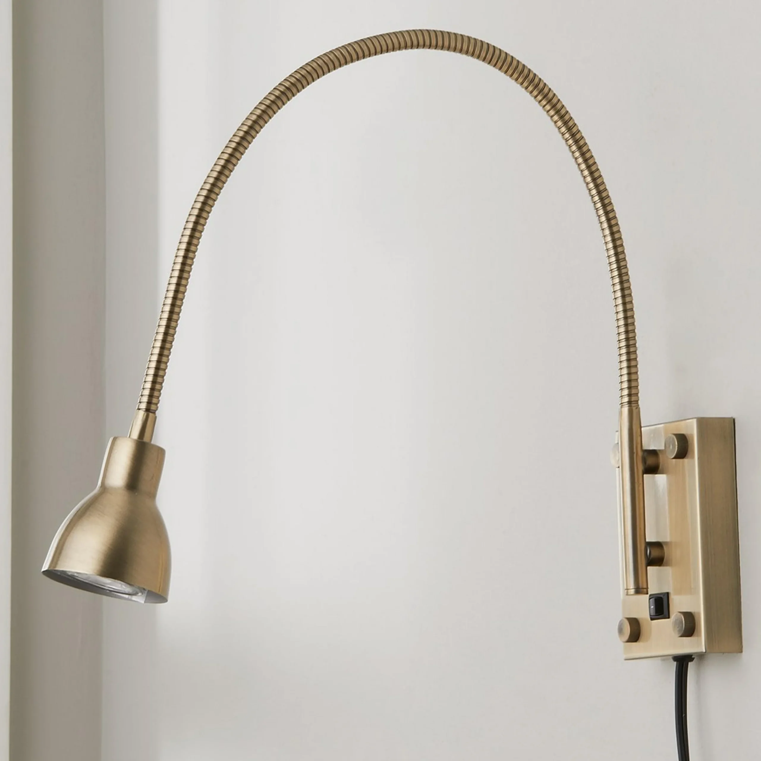 LED Gooseneck Reading Swing Arm Sconce