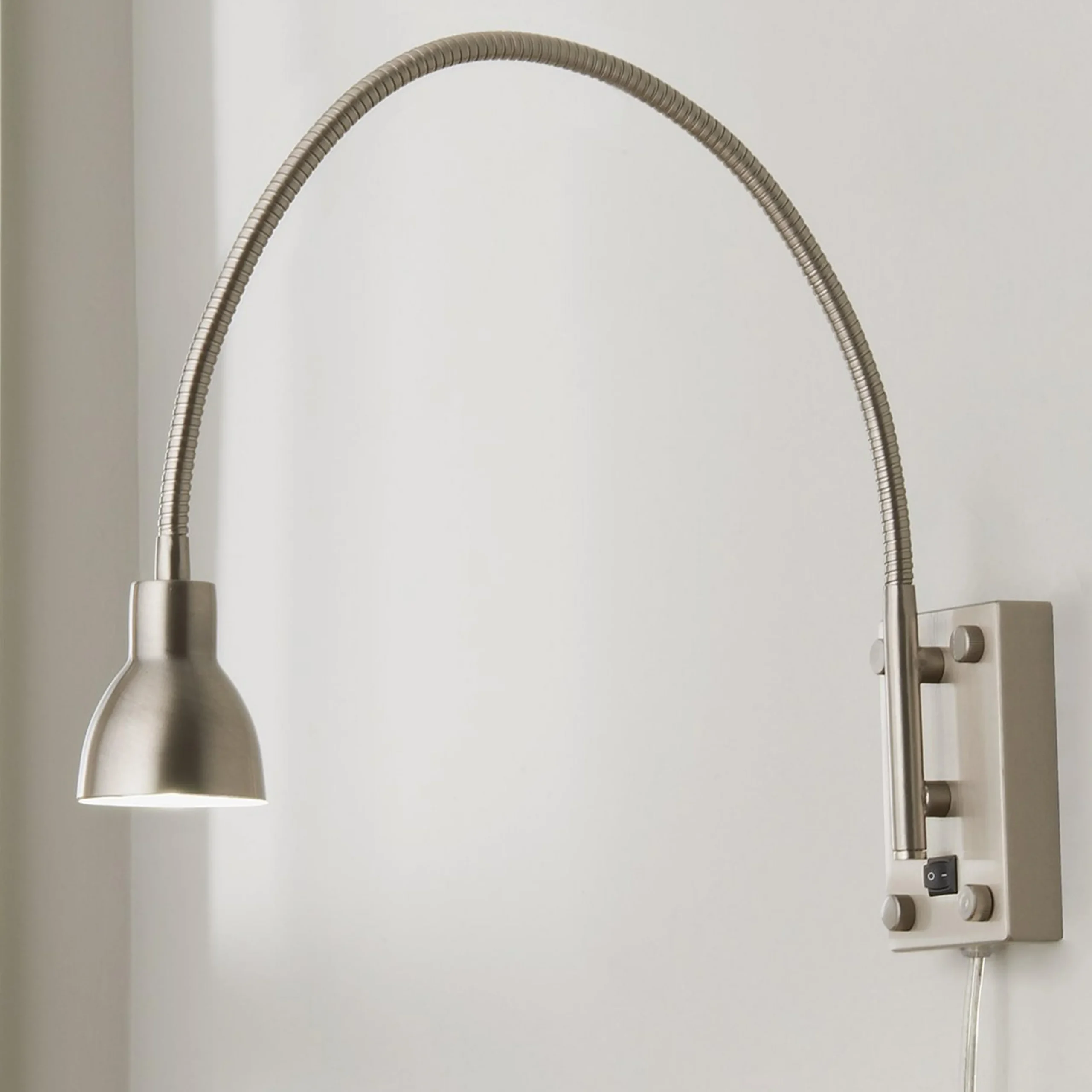 LED Gooseneck Reading Swing Arm Sconce