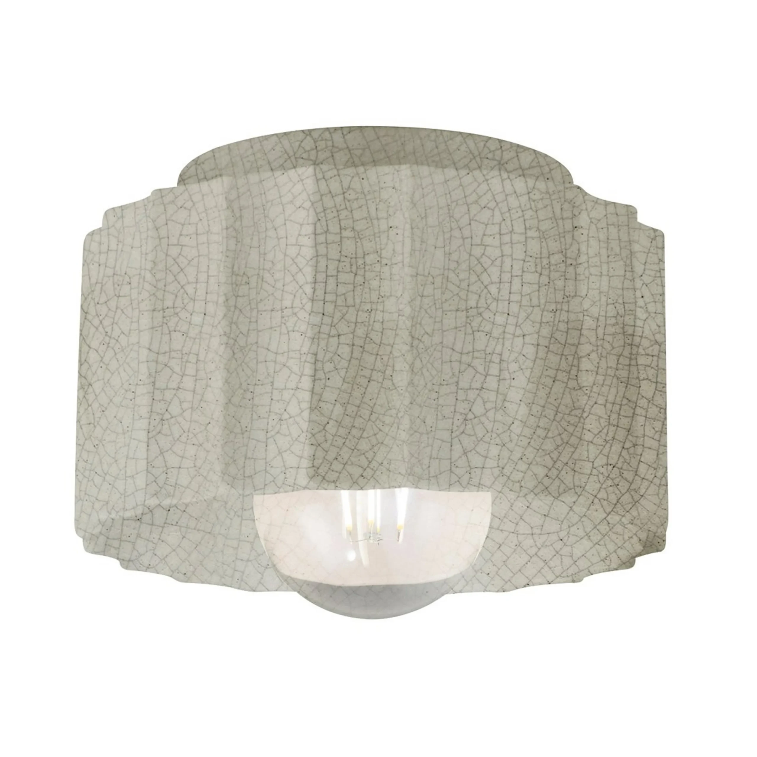 Lemnos Ceramic Ceiling Light - Small - Crackle