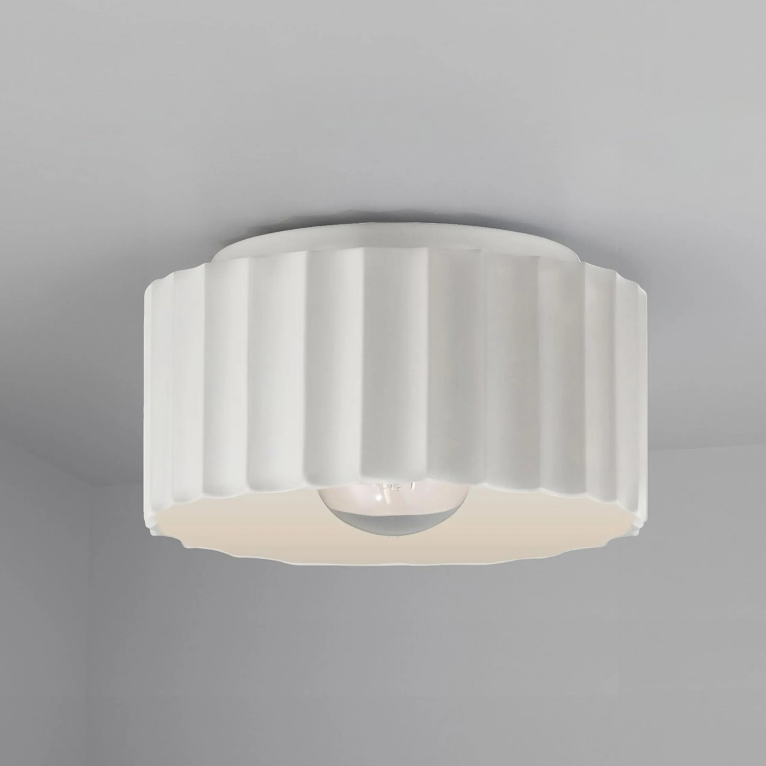 Lemnos Ceramic Ceiling Light - Medium - Bisque