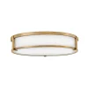 Lenora Opal Glass Ceiling Light - Large