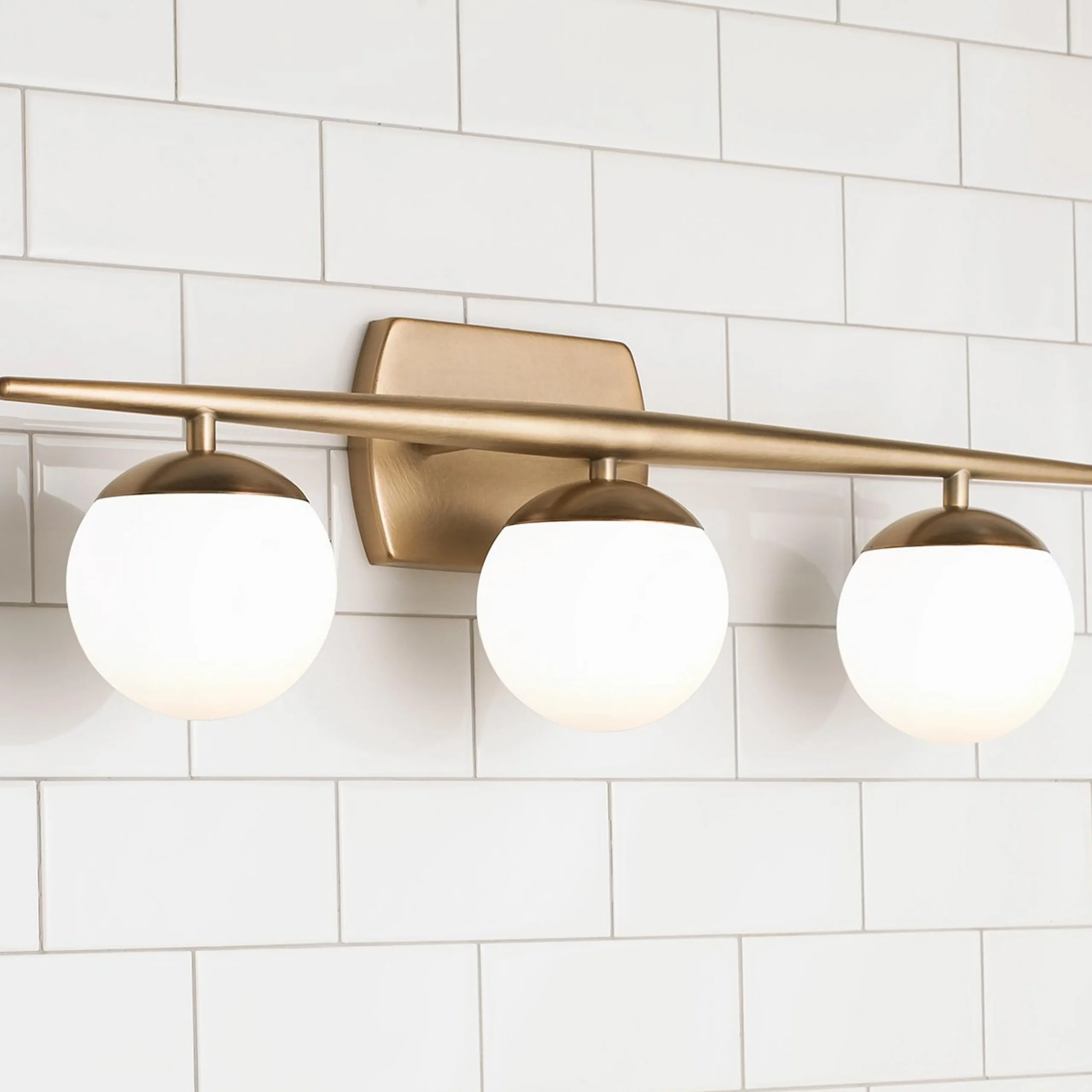 Linear Globe Vanity Light - 3 Light