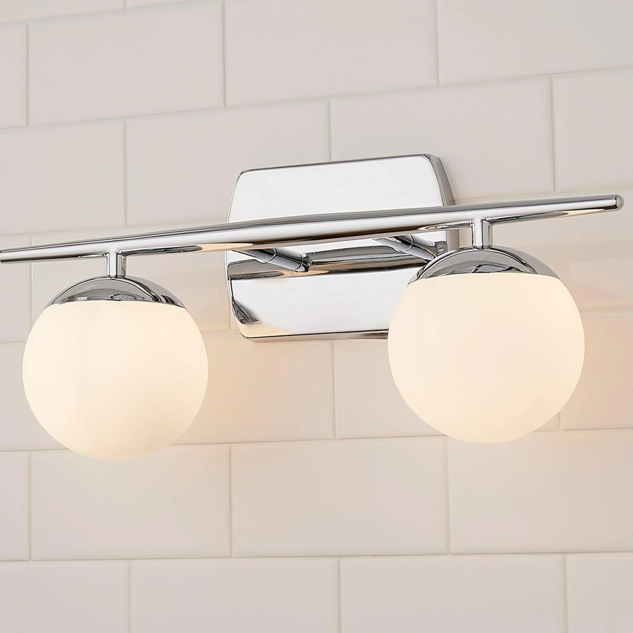 Linear Globe Vanity Light - 2 Light