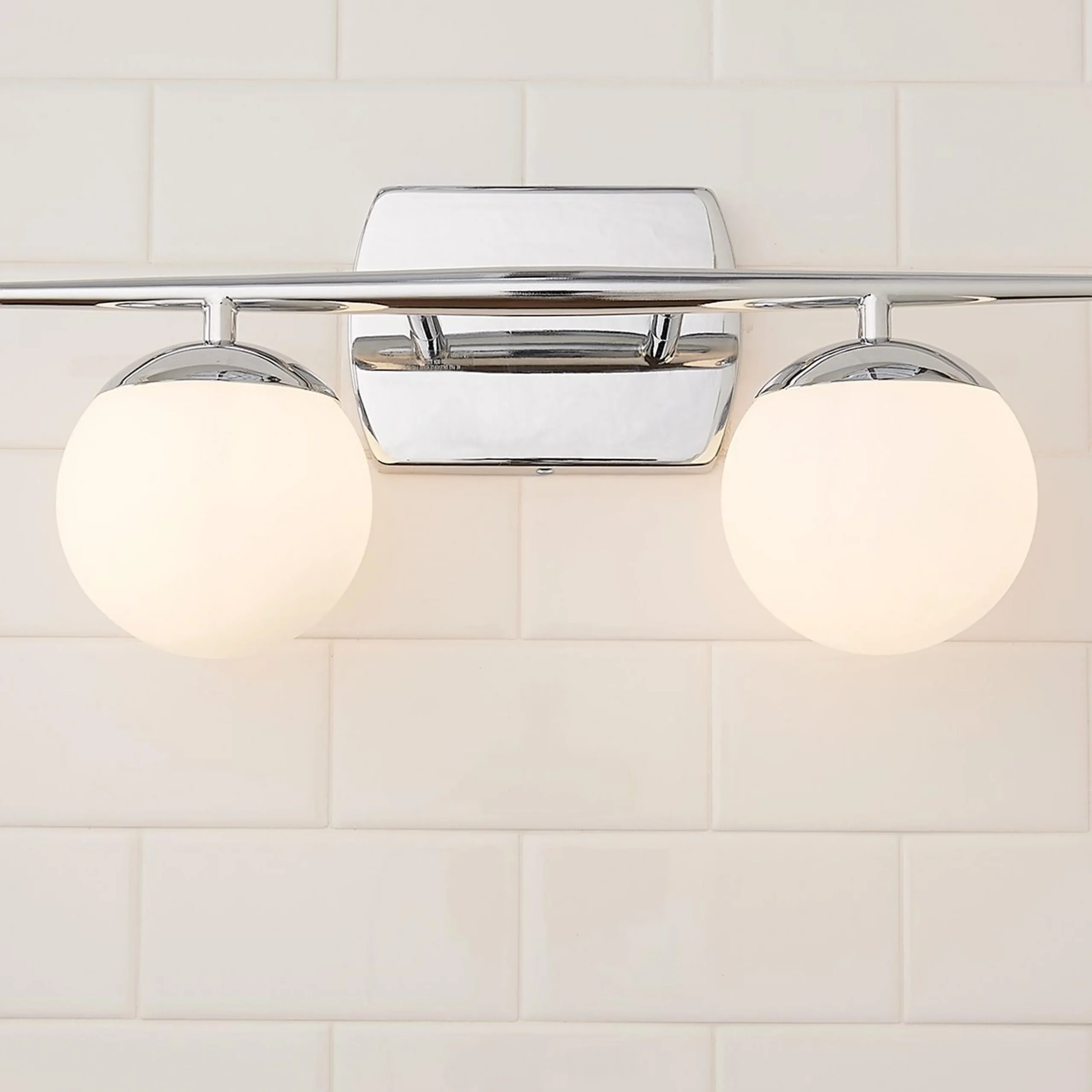 Linear Globe Vanity Light - 2 Light