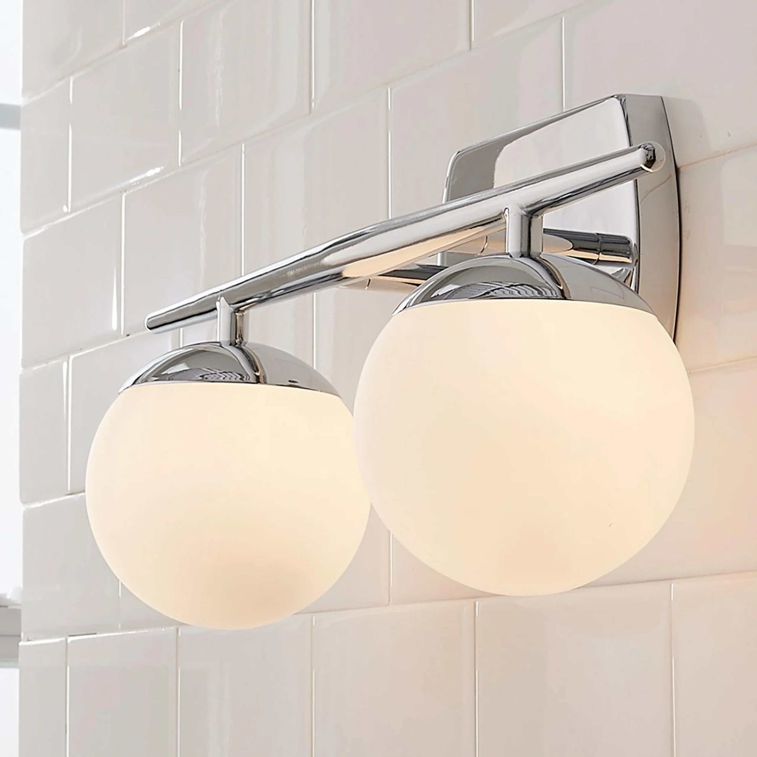 Linear Globe Vanity Light - 2 Light