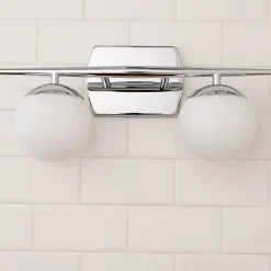 Linear Globe Vanity Light - 2 Light
