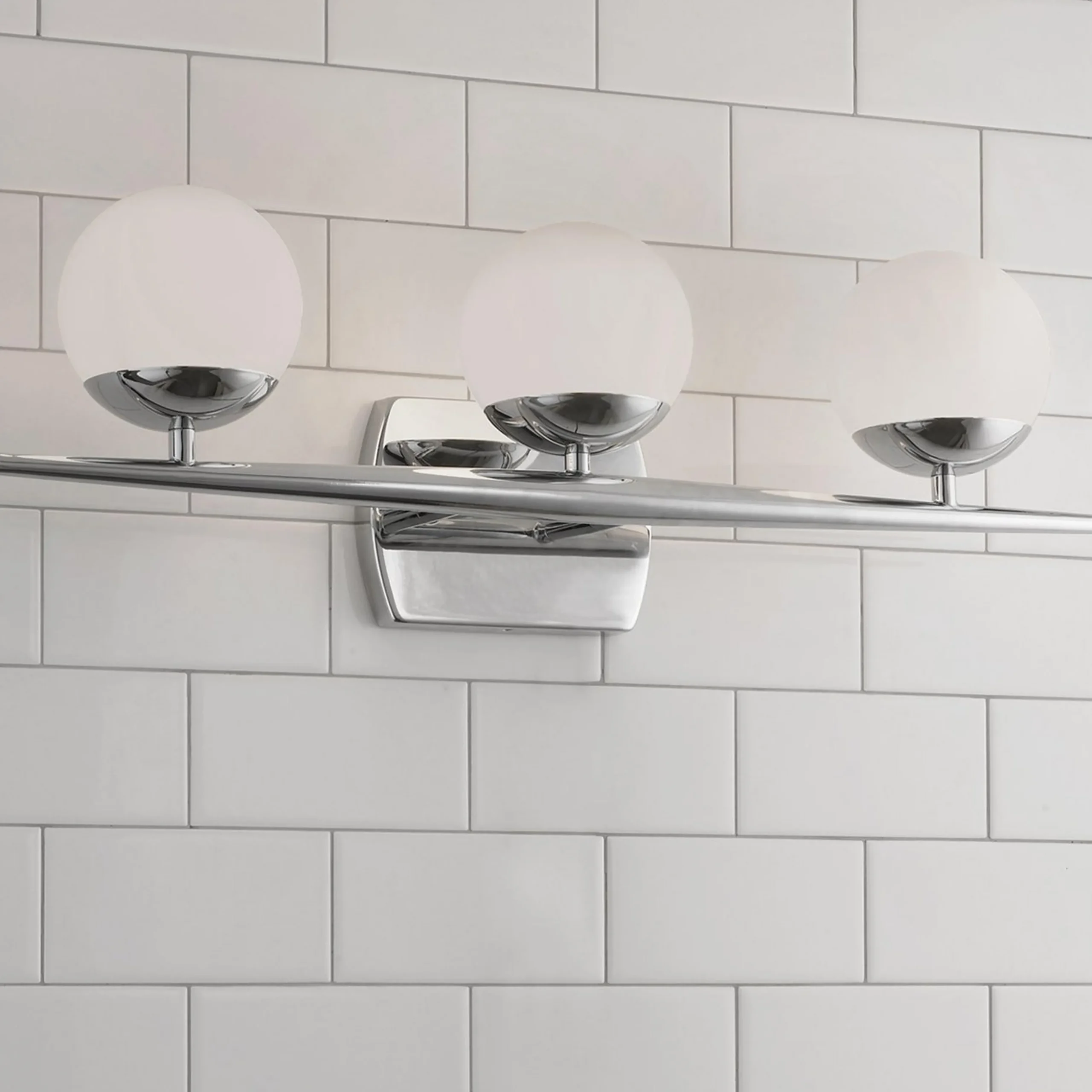 Linear Globe Vanity Light - 3 Light