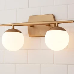 Linear Globe Vanity Light - 2 Light