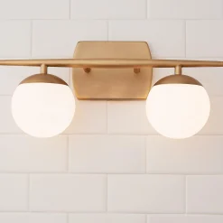 Linear Globe Vanity Light - 2 Light