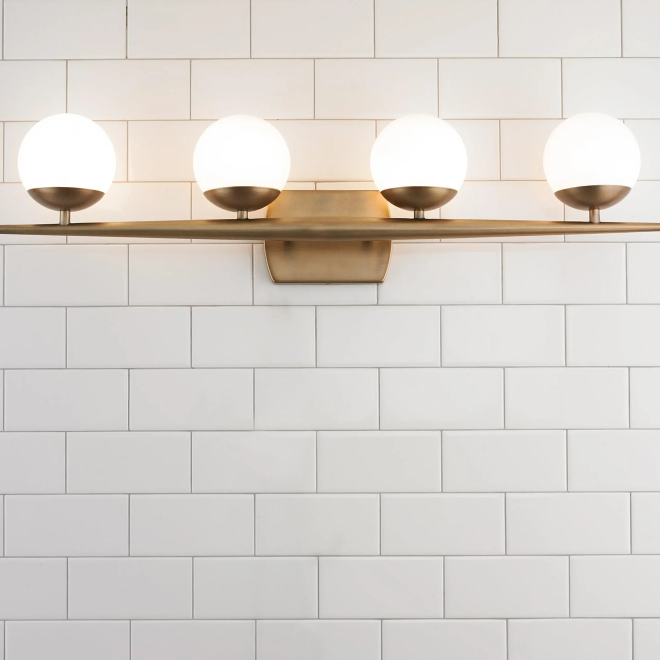 Linear Globe Vanity Light - 4 Light