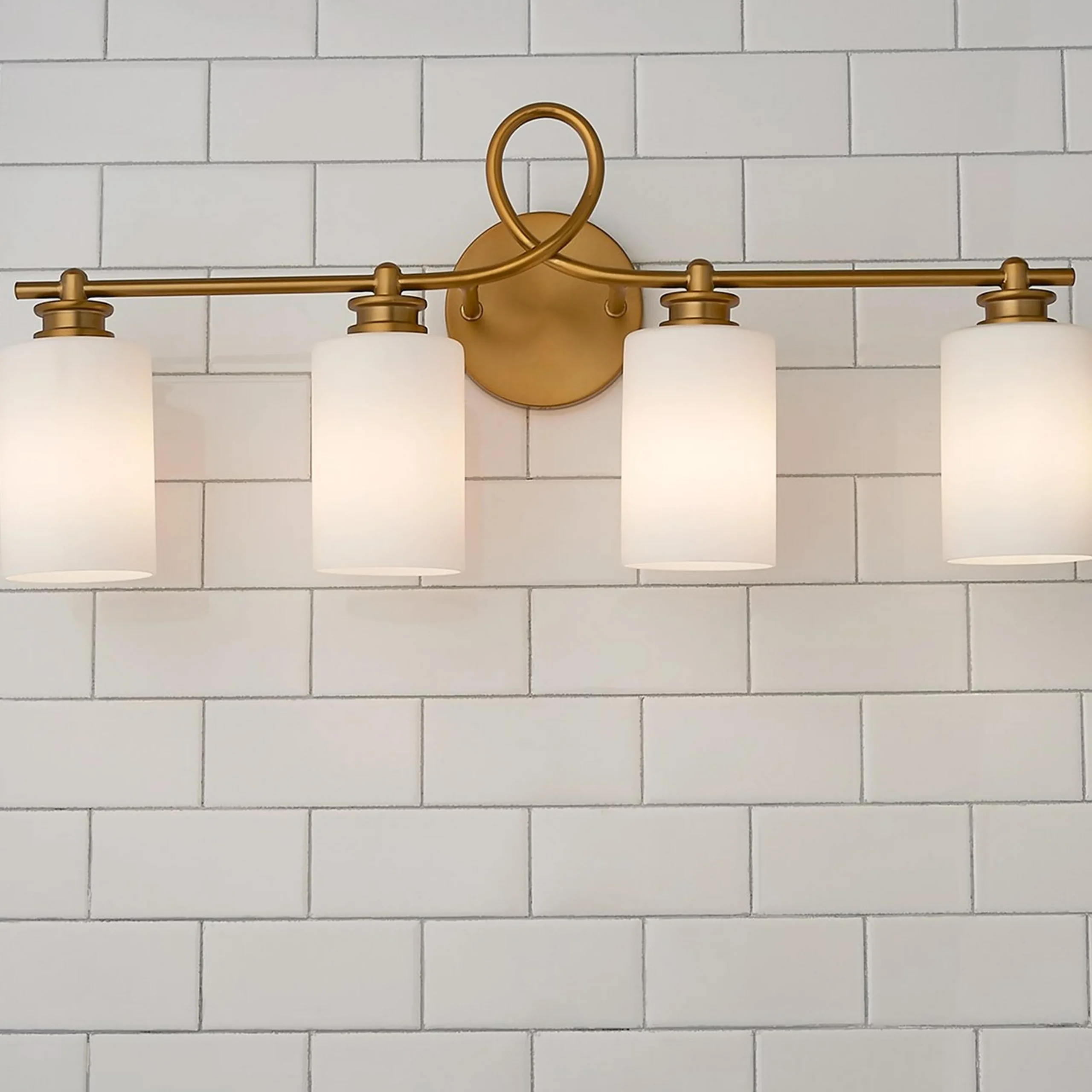 Looped Arm Vanity Light - 4 Light