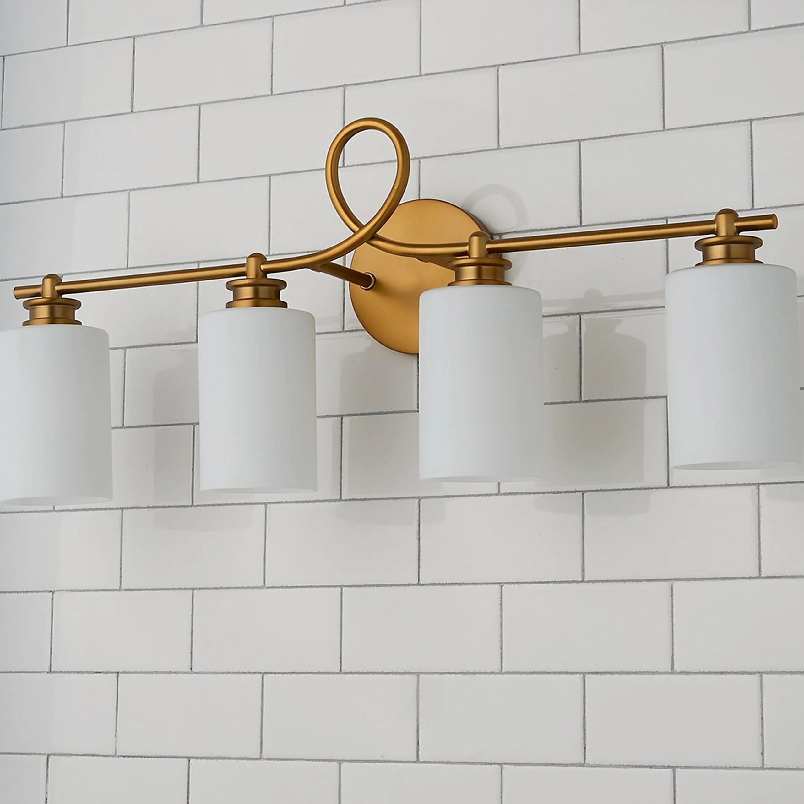 Looped Arm Vanity Light - 4 Light