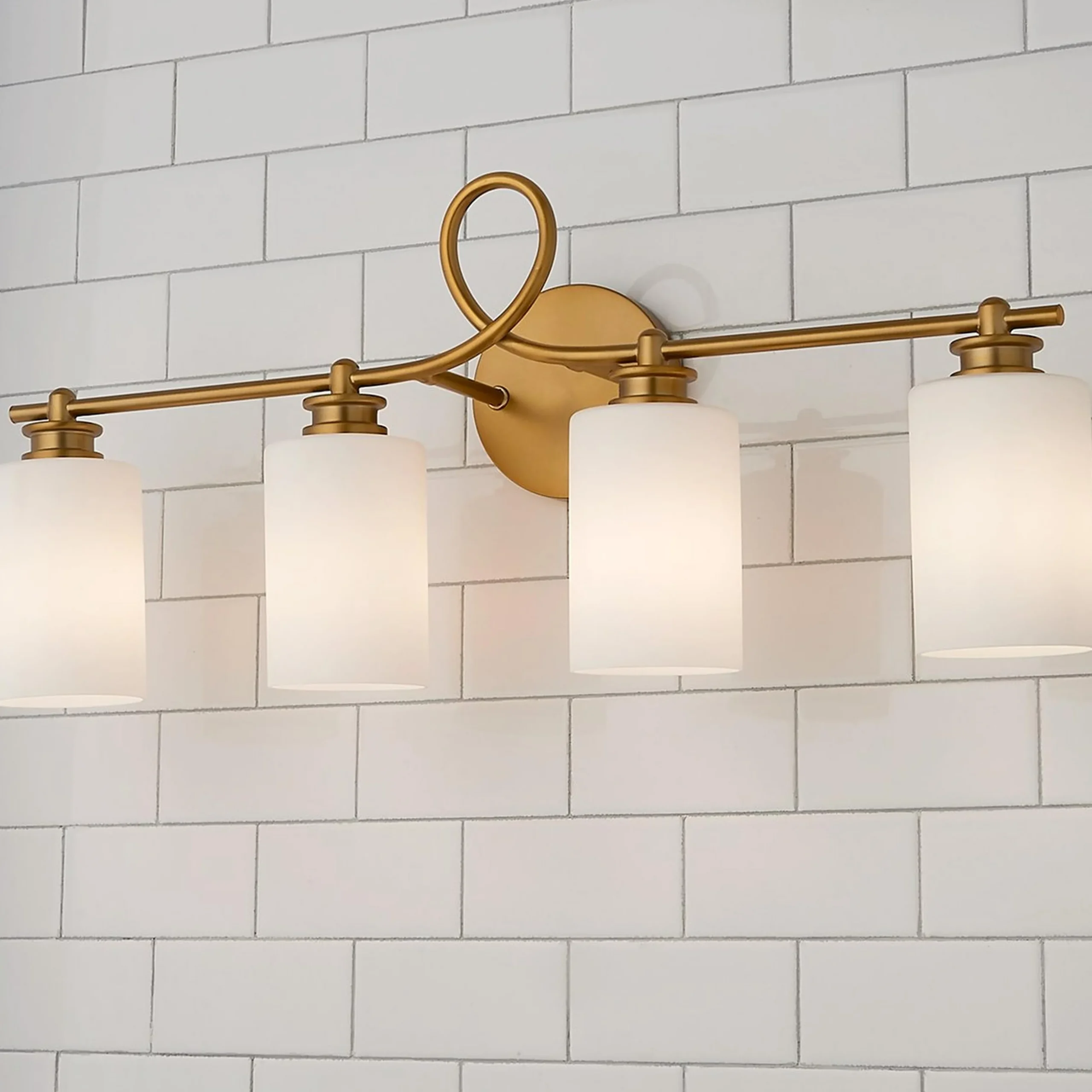 Looped Arm Vanity Light - 4 Light