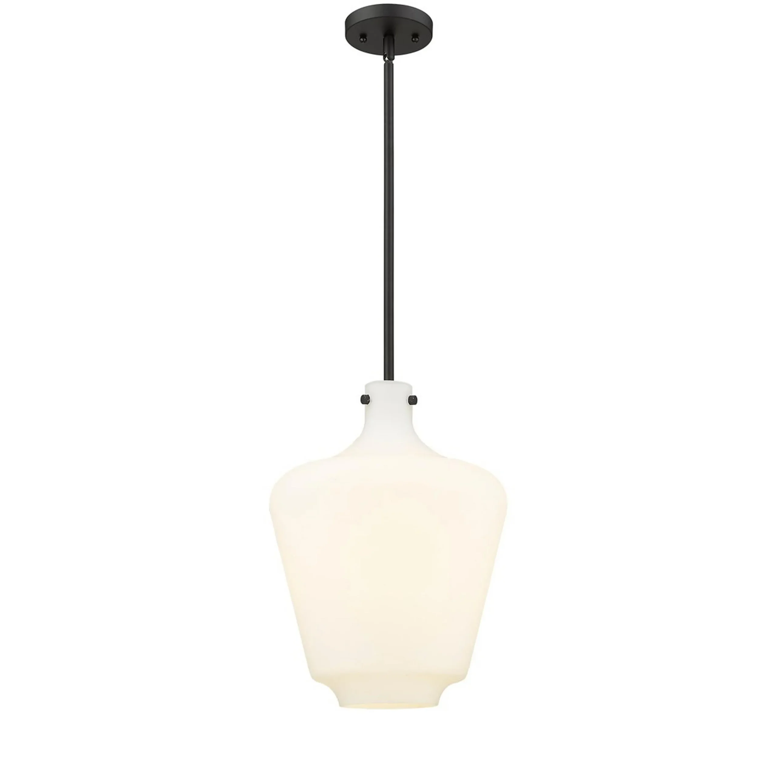 Lowell Pendant - White Glass