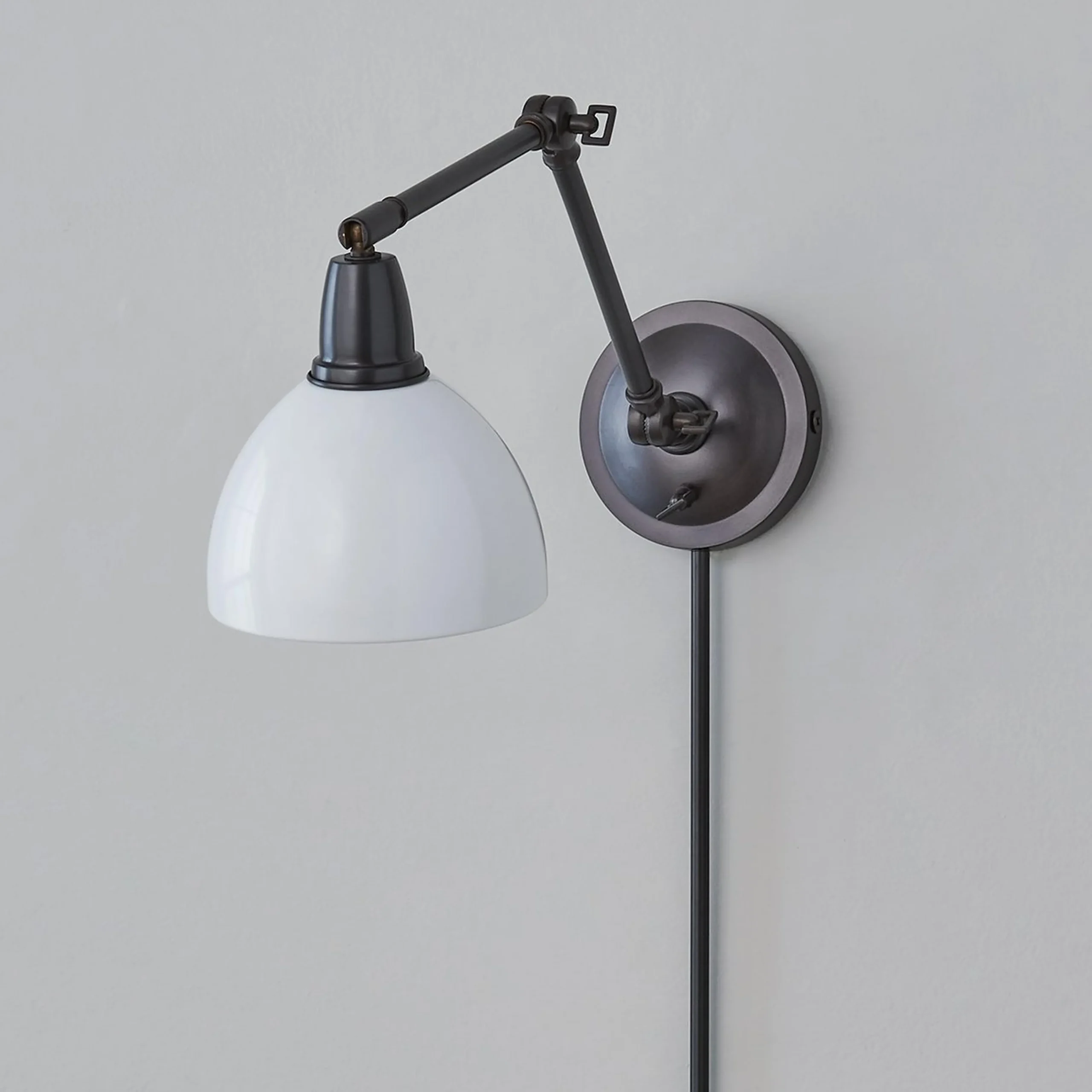 Lunar Luxe Library Swing Arm Sconce