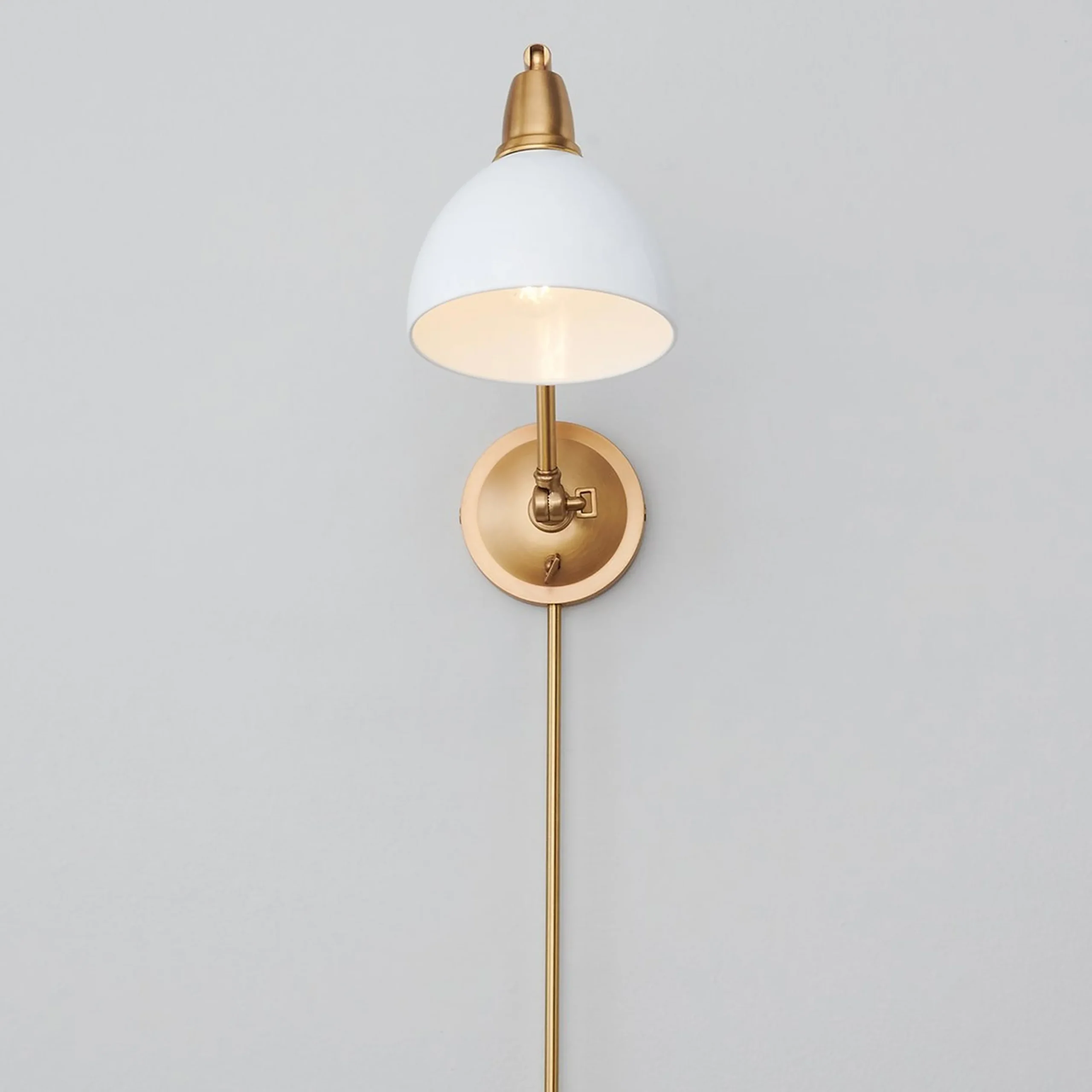 Lunar Luxe Library Swing Arm Sconce