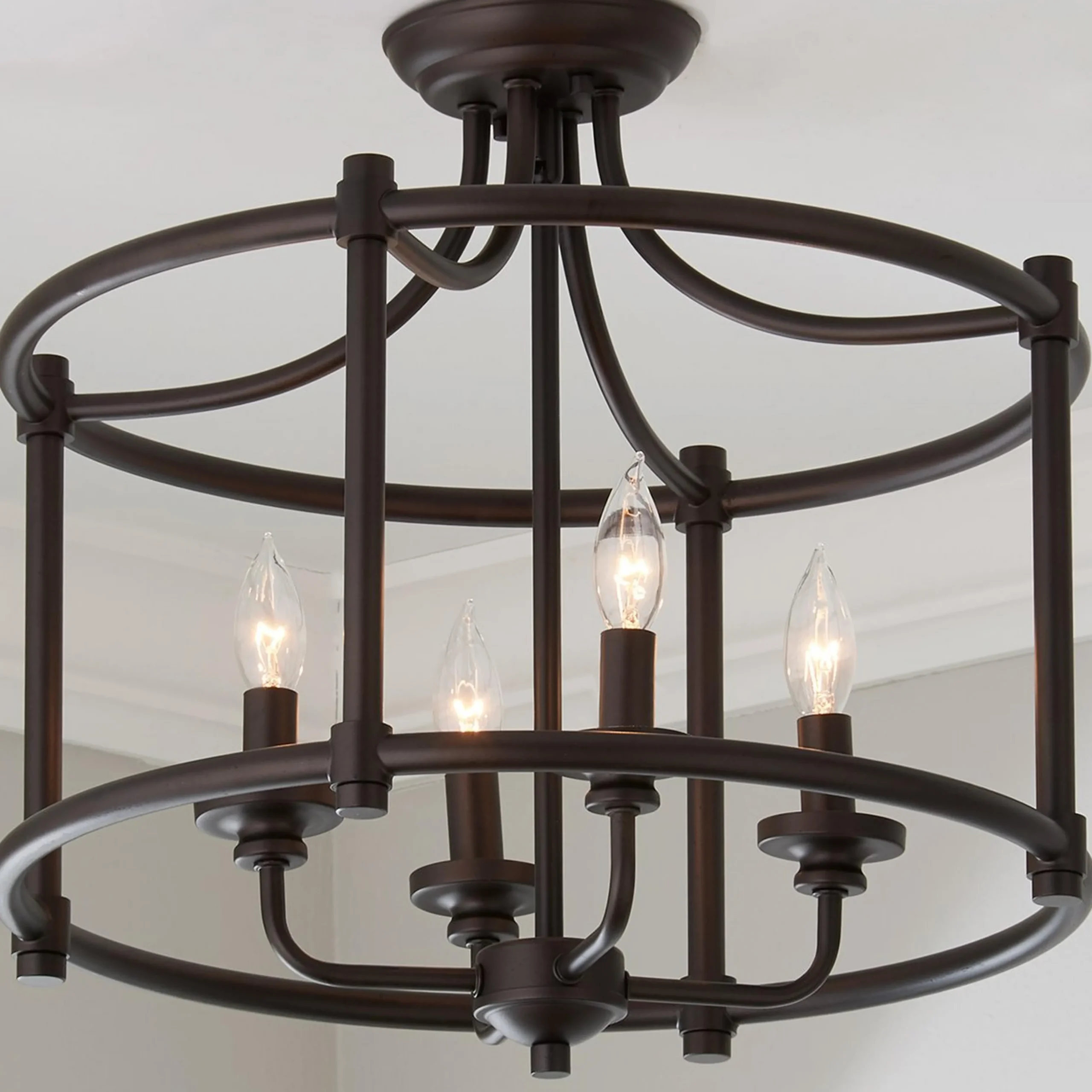 Lustre en Transition Convertible Lantern