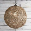 Macrame Jute Sphere Pendant - Medium