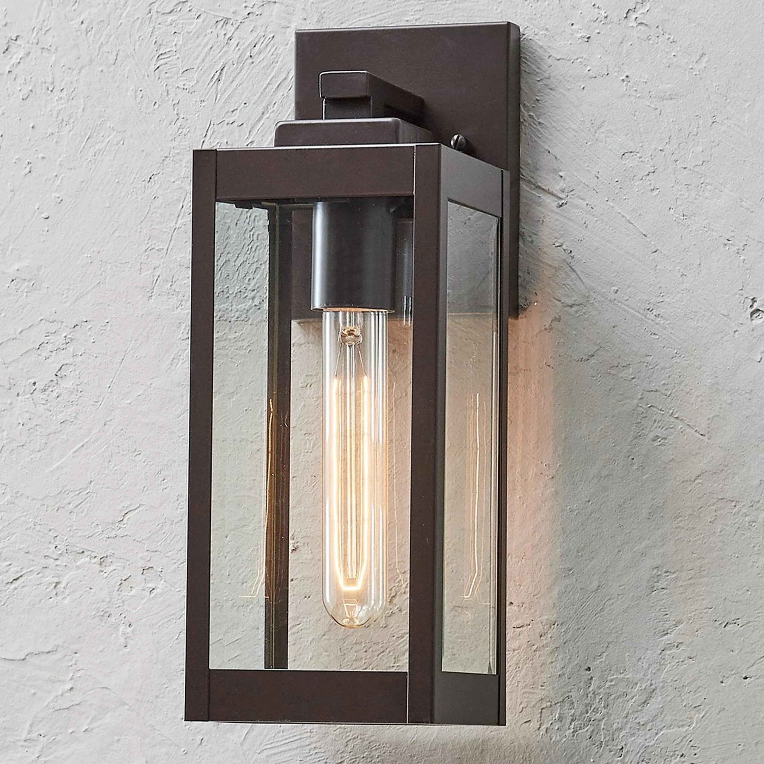 Maddox Beveled Outdoor Sconce - Small