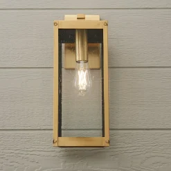 Maddox Seeded Glass Outdoor Sconce - Large