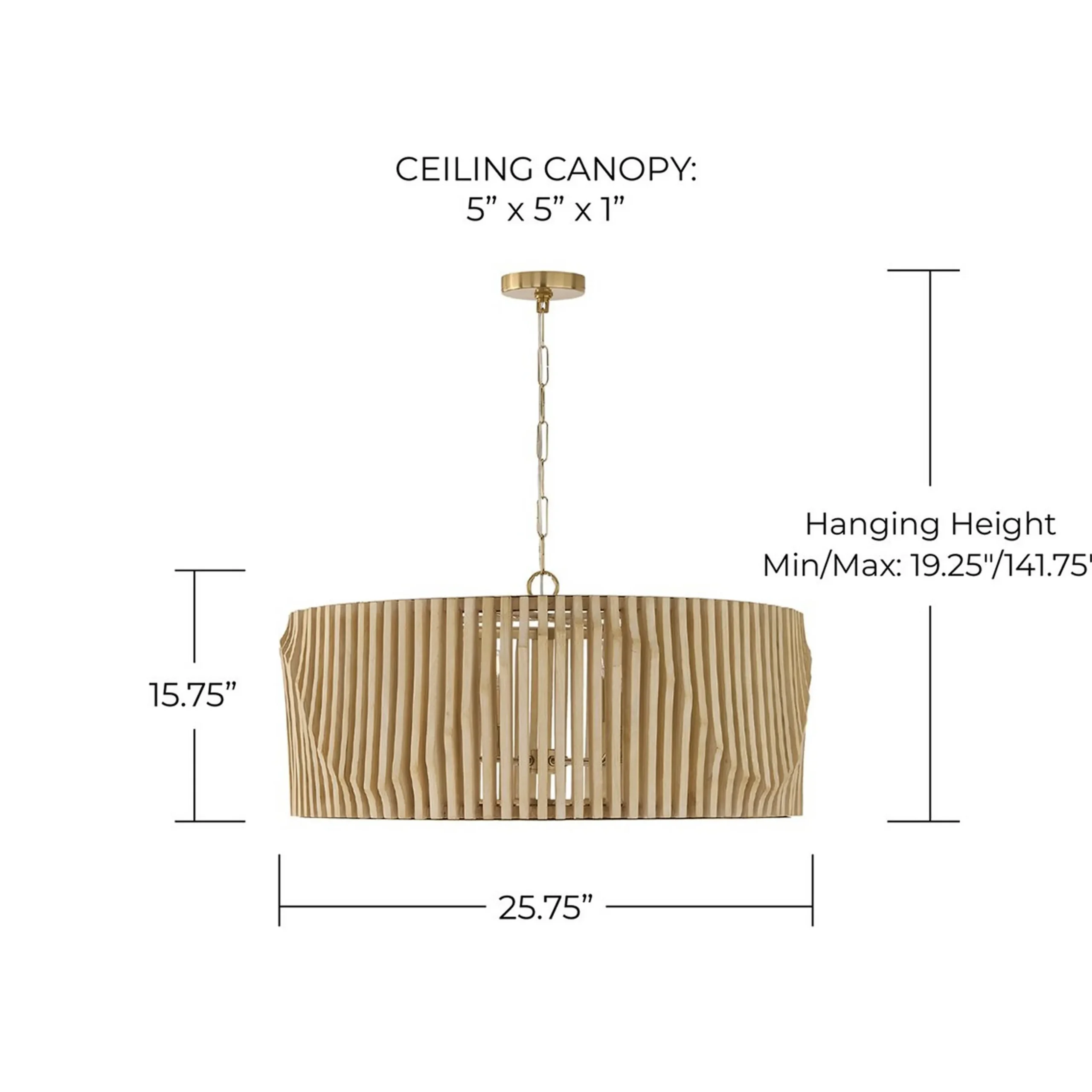 Maela Drum Chandelier - Large