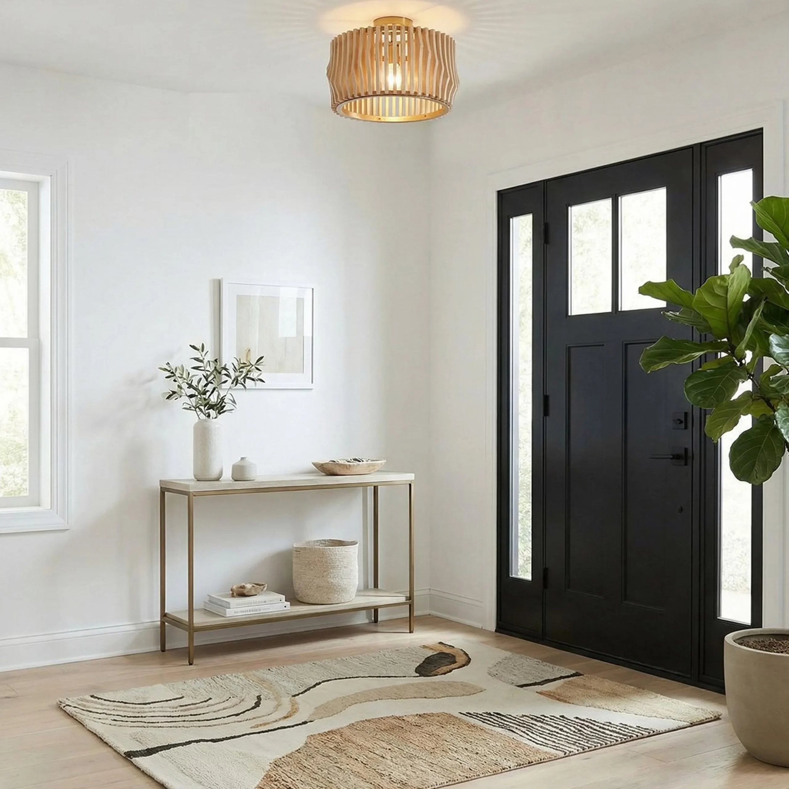 Maela Drum Convertible Semi-Flush Ceiling Light