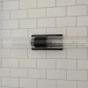 Malika Clear Glass Bath Sconce - 2 Light