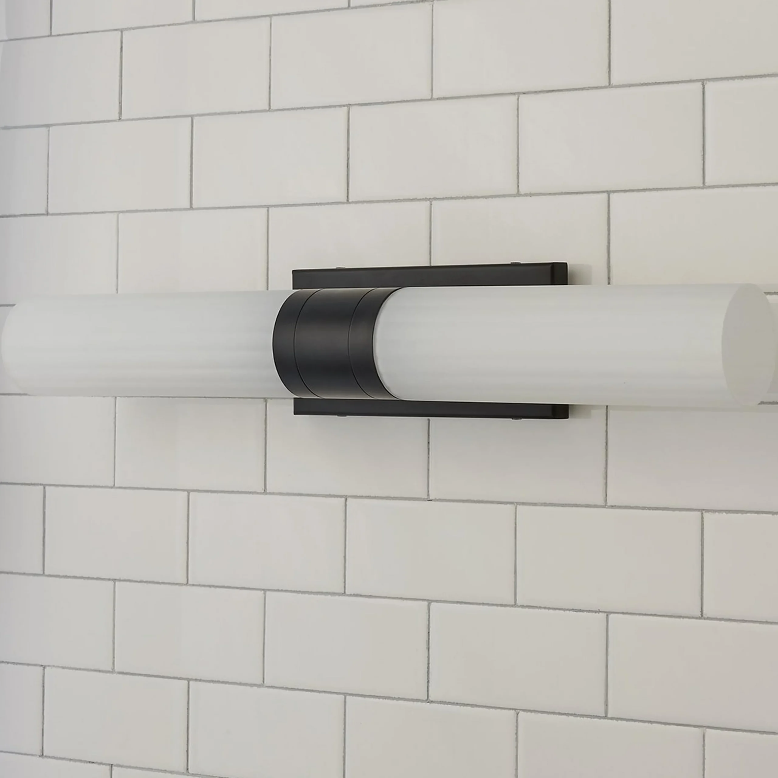 Malika Opal Glass Bath Sconce - 2 Light