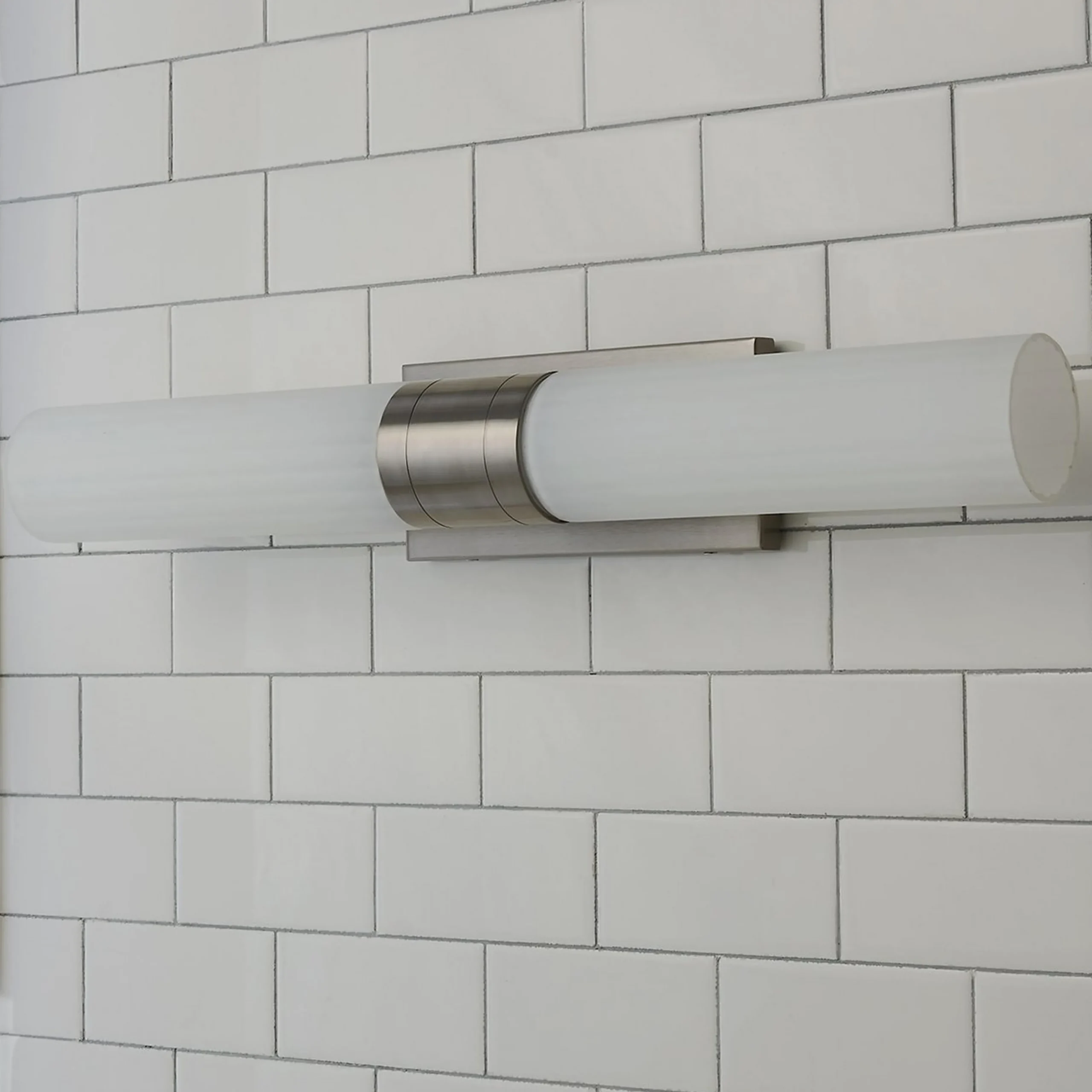 Malika Opal Glass Bath Sconce - 2 Light