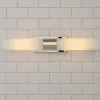 Malika Opal Glass Bath Sconce - 2 Light