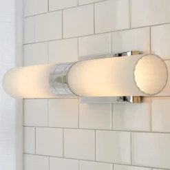 Malika Opal Glass Bath Sconce - 2 Light